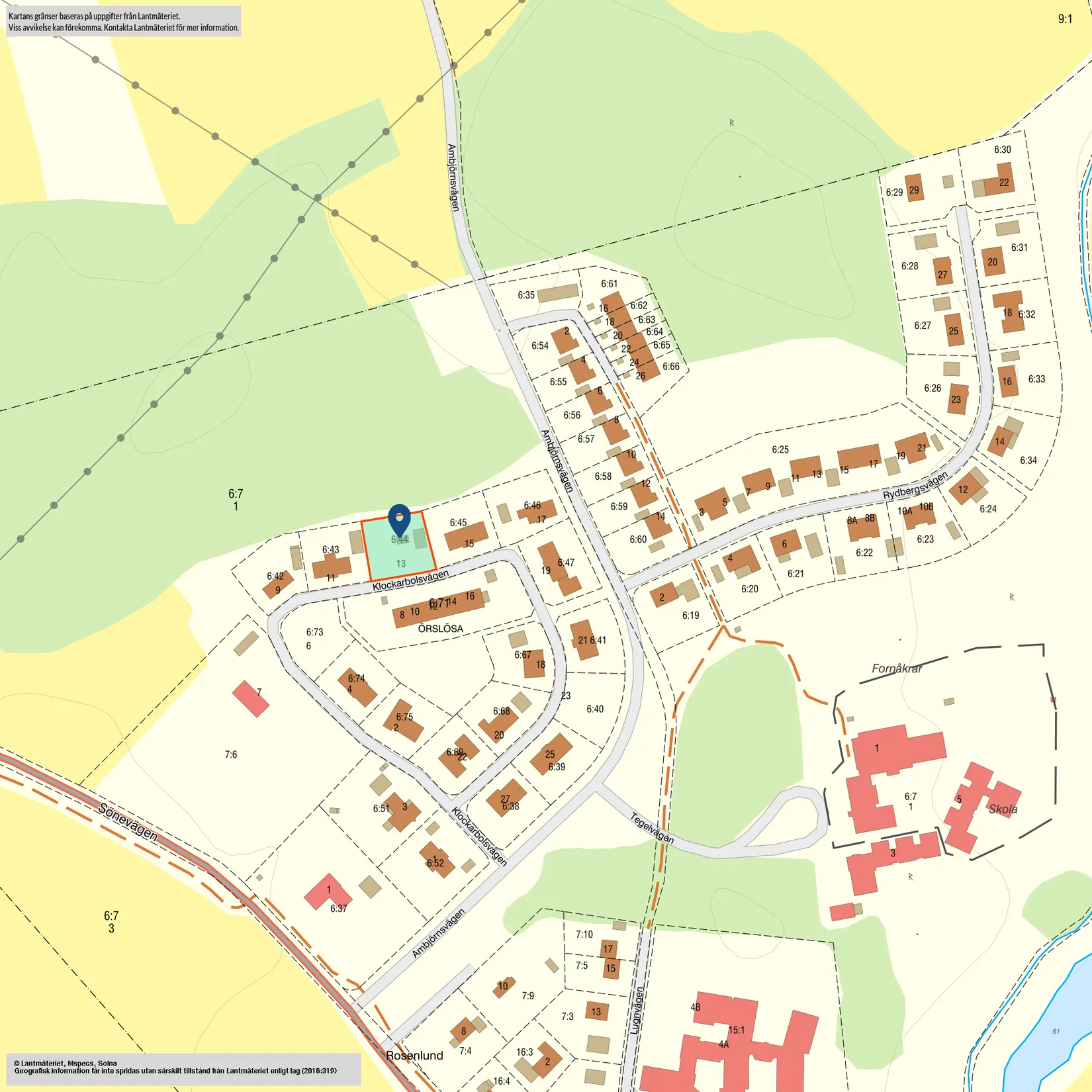 Villa, Klockarbolsvägen 13, Örslösa, Lidköping