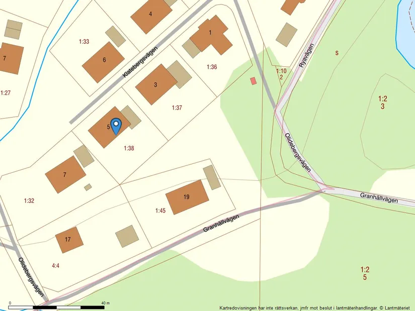 Villa, Klatebergsvägen 5, Hyssna - Klateberg, Mark