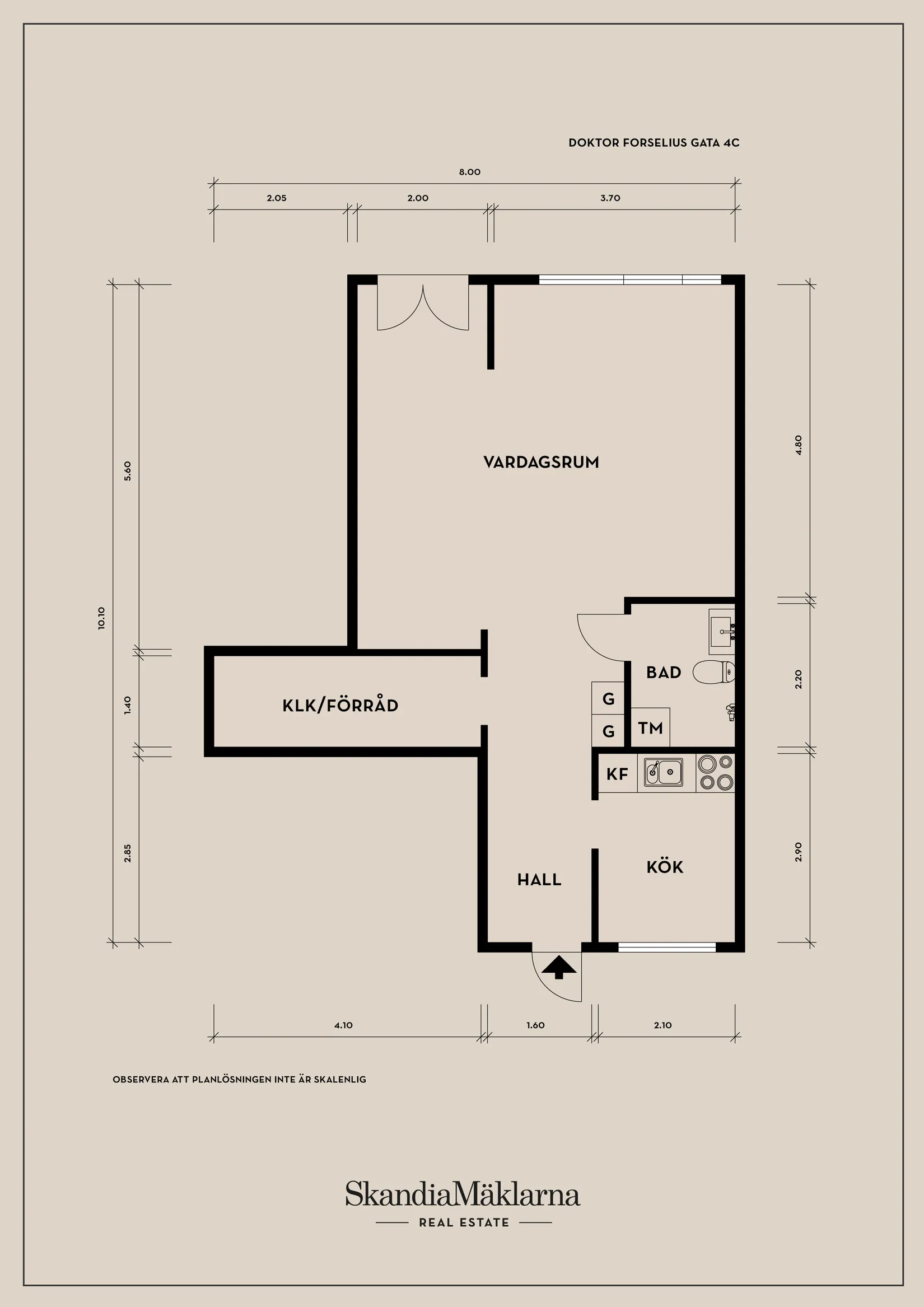 Bostadsrätt, Doktor Forselius gata 4C, Guldheden, Göteborg