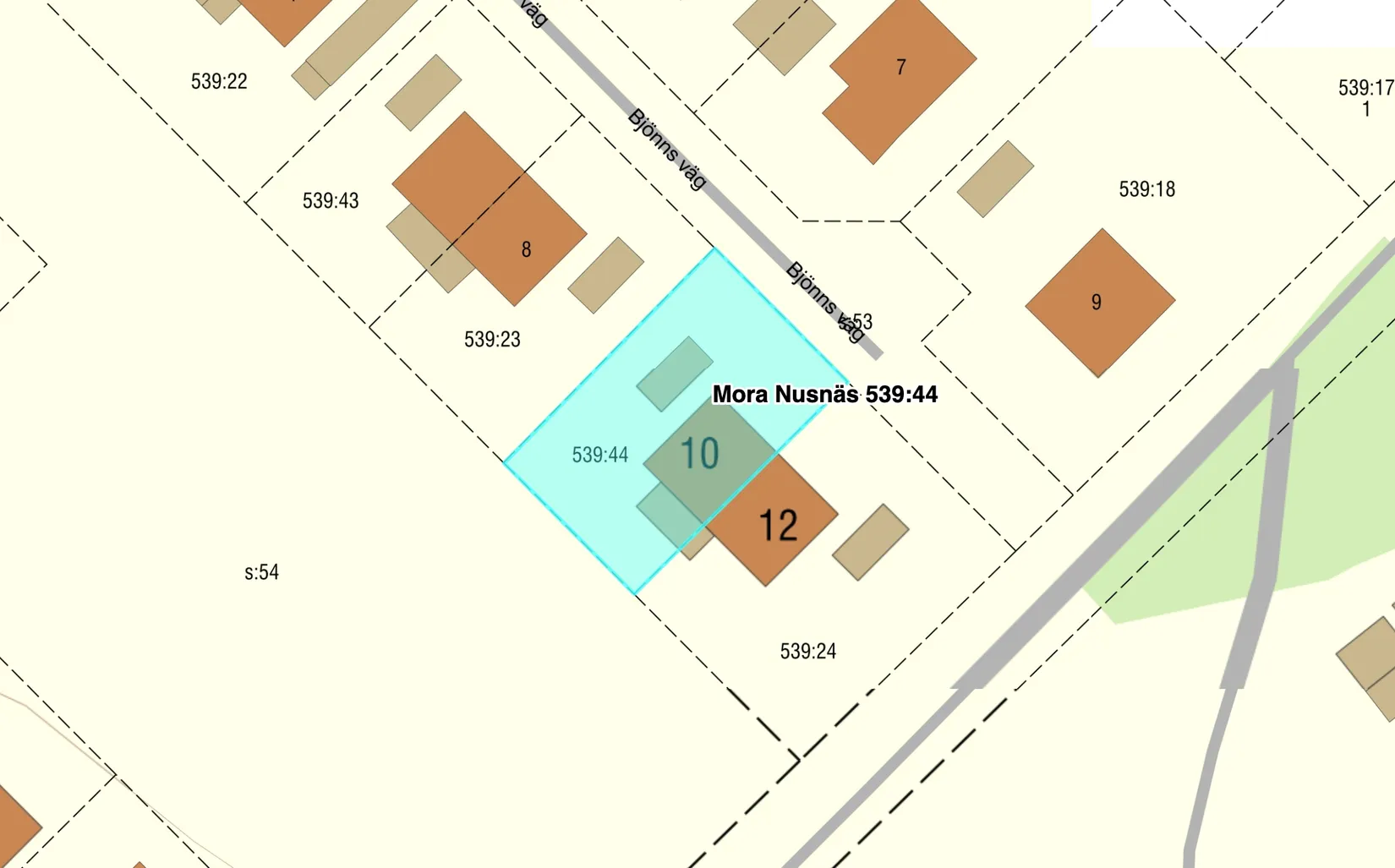 Radhus, Bjönns väg 10, Nusnäs, Mora