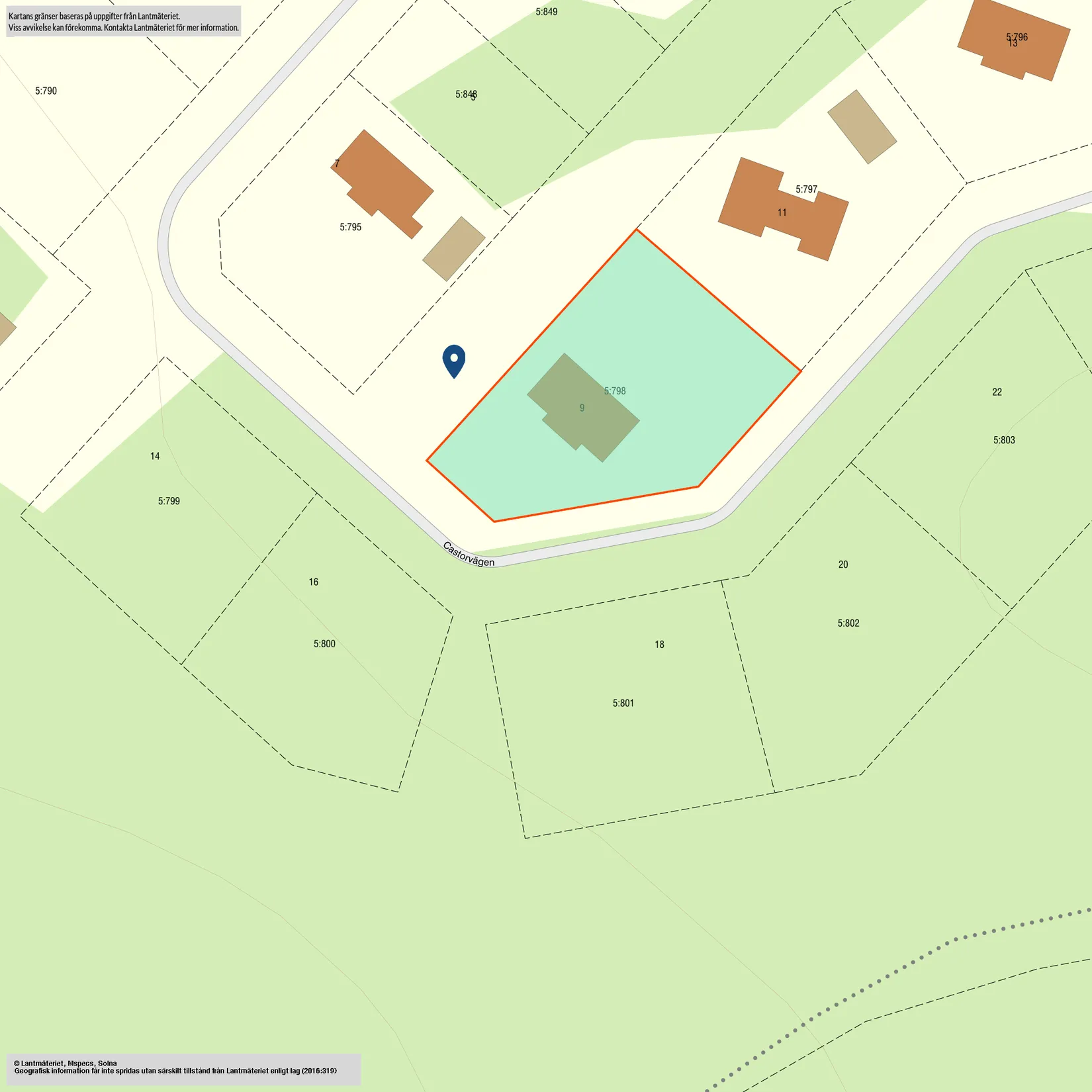 Fritidshus, Castorvägen 9, Soltoppen, Storhogna, Berg