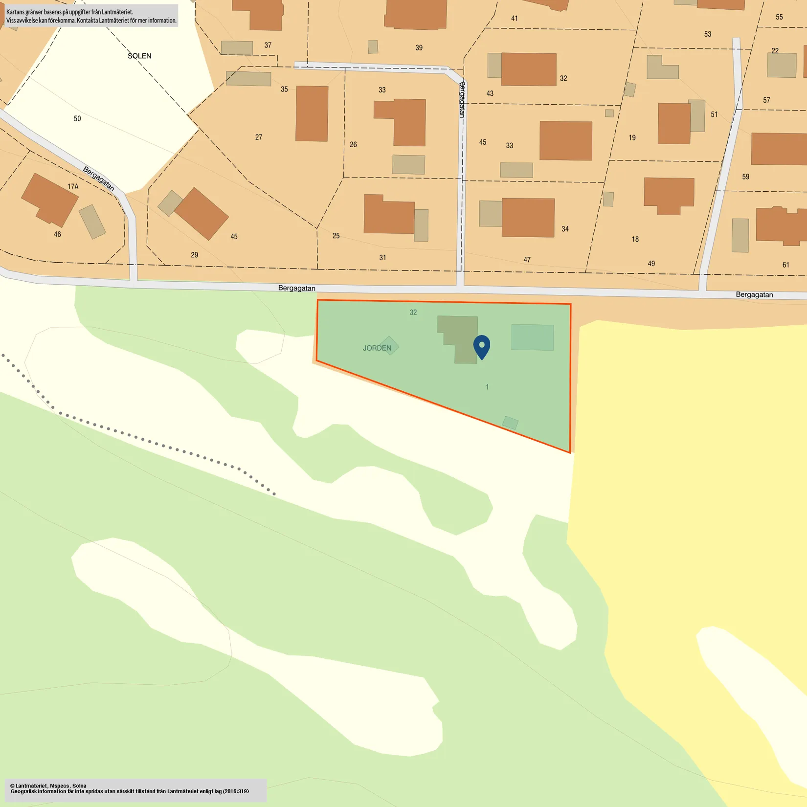 Villa, Bergagatan 32, Lindö, Berga, Norrköping