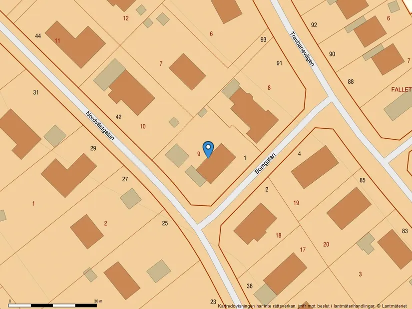 Villa, Bomgatan 1, Lindö, Norrköping