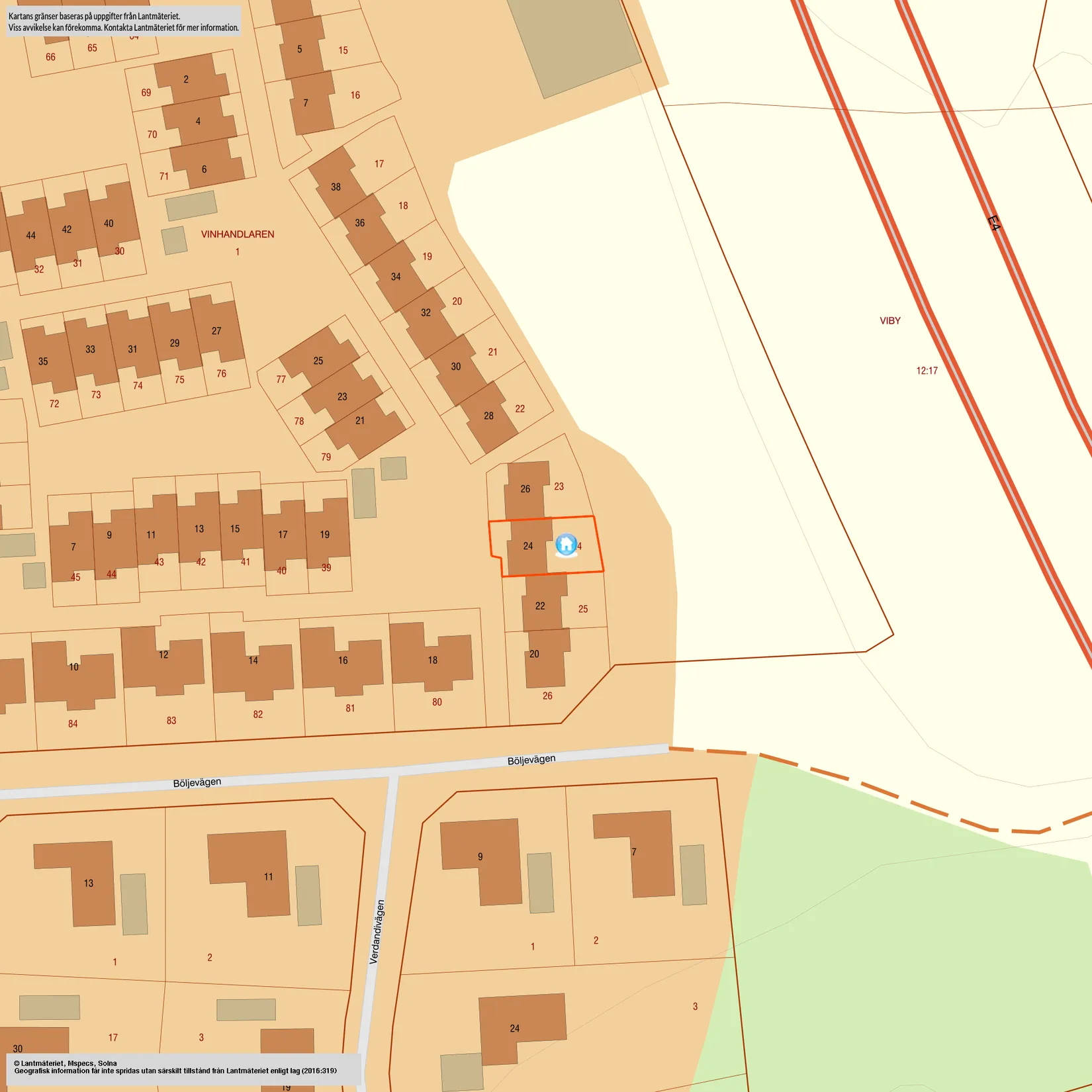 Radhus, Starrgränd 24, Viby, Sollentuna