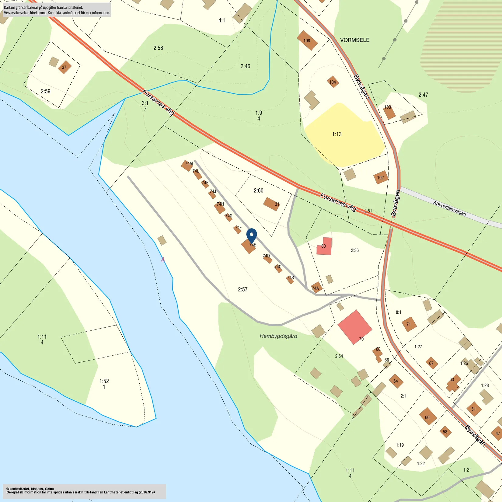 Fritidshus, Byavägen 74 E, Vormsele, Lycksele