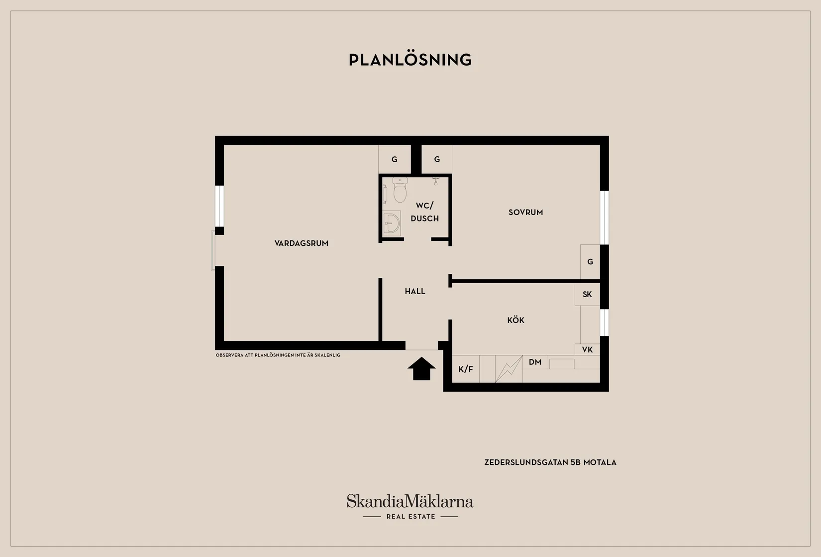 Bostadsrätt, Zederslundsgatan 5B, Motala