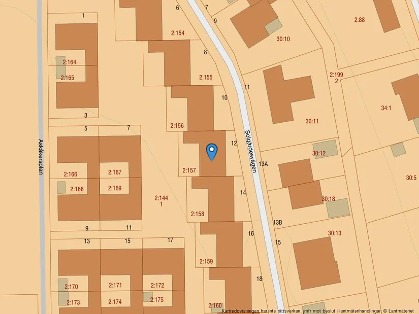 Radhus, Solgärdesvägen 12, Askim - Vita Fläcken, Göteborg