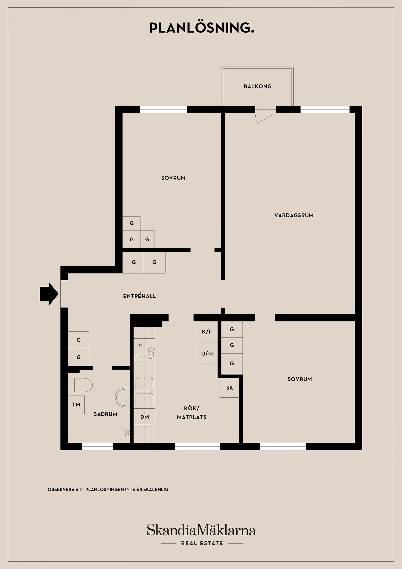 Bostadsrätt, Skälbyvägen 2, 1 tr, Häggvik, Sollentuna