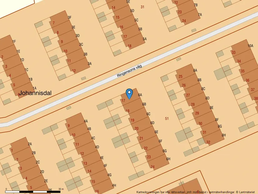 Radhus, Ringensons väg 6A, Johannisdal, Köping