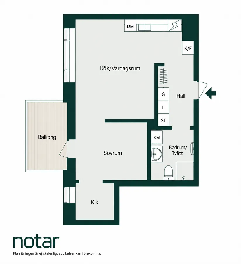 Bostadsrätt, Skvadronsgatan 16, Södra Ekkällan, Linköping
