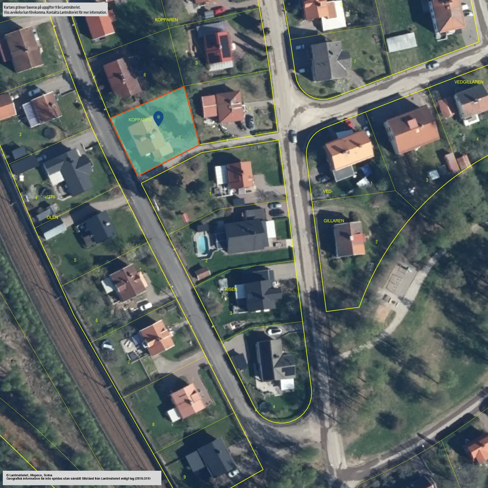Villa, Rödfärgsvägen 10, Centralt, Daglöstäkten, Falun