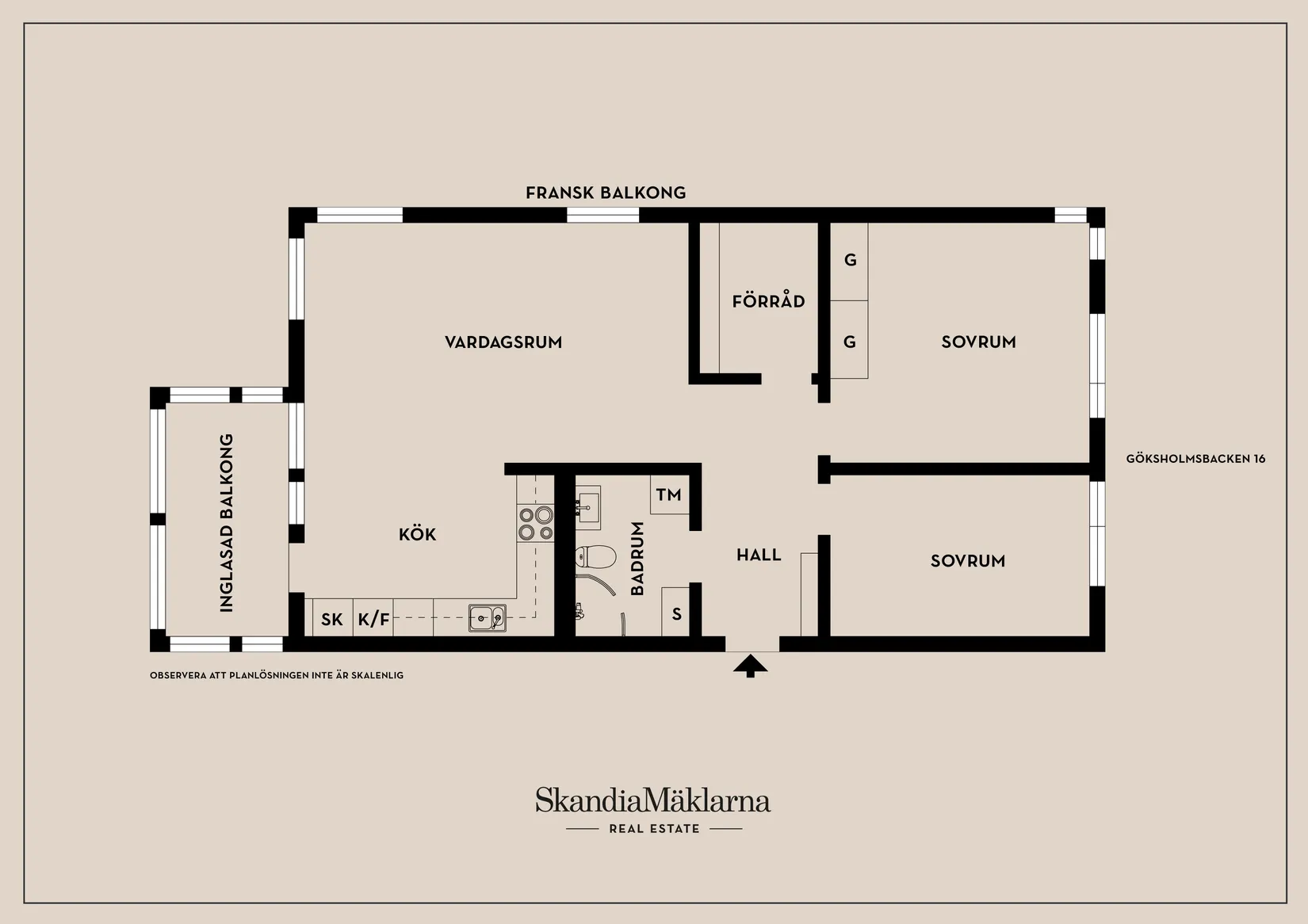 Bostadsrätt, Göksholmsbacken 16, Hagsätra, Stockholm