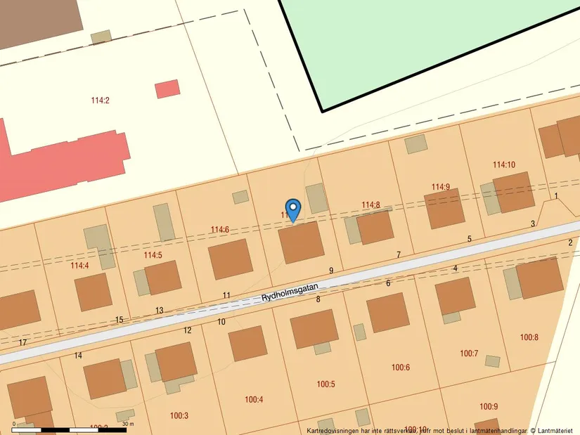 Villa, Rydholmsgatan 9, Kyrkbyn, Göteborg