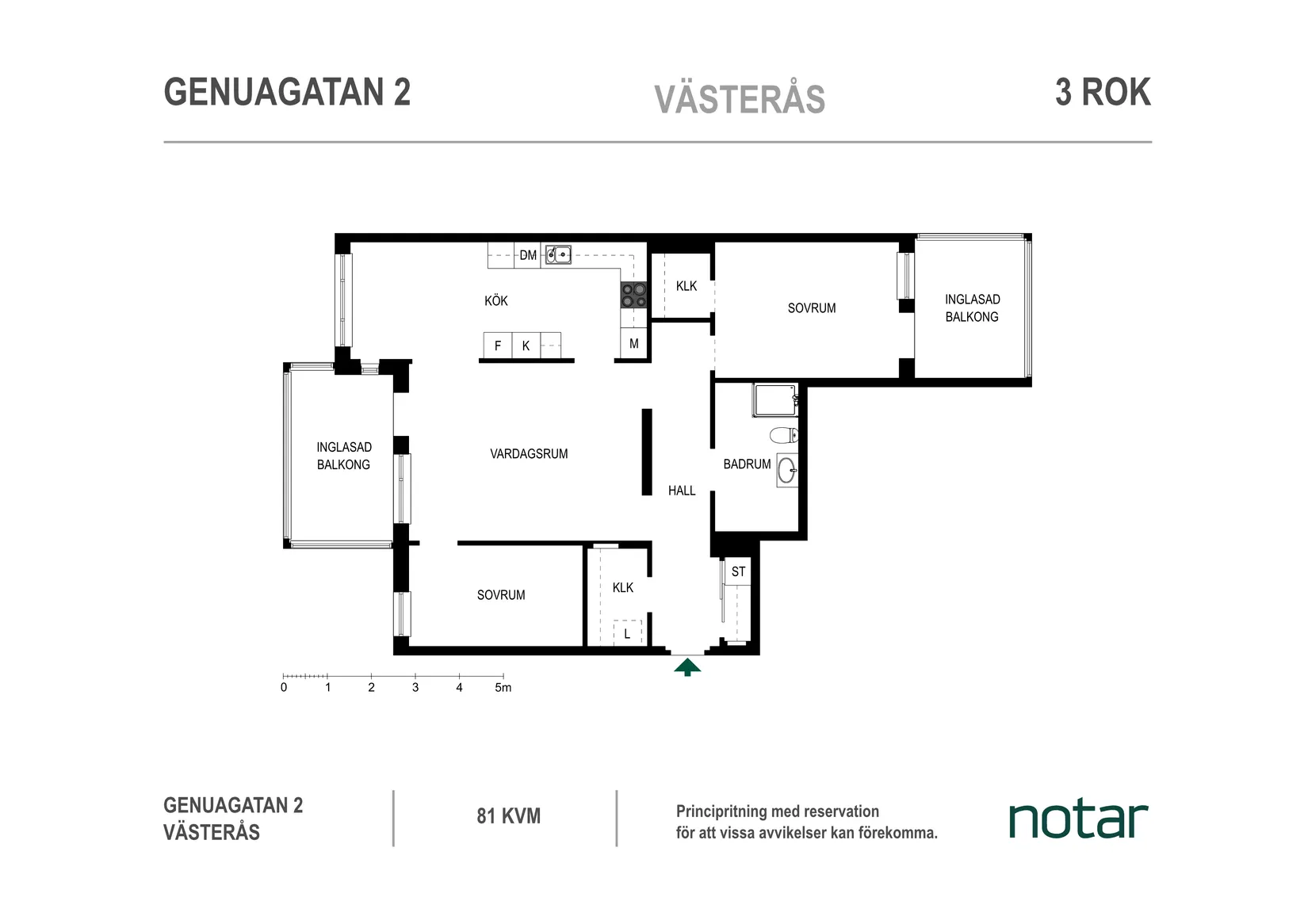 Bostadsrätt, Genuagatan 2, Öster Mälarstrand, Västerås