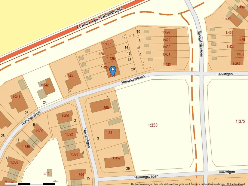 Radhus, Honungsvägen 20, Ranagård, Halmstad