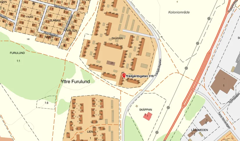 Bostadsrätt, Trädgårdsgatan 319, Visby - Yttre Furulund, Gotland