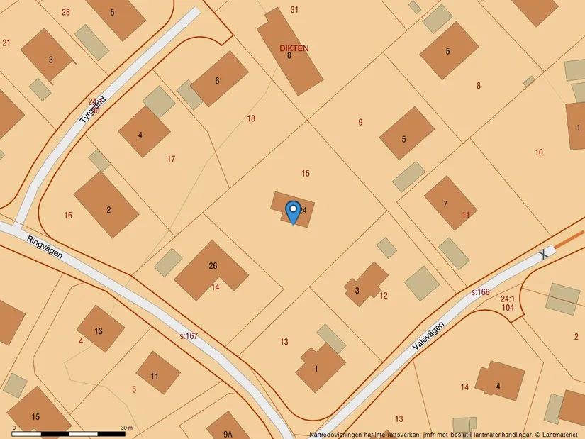 Villa, Ringvägen 24, Täby Kyrkby, Täby