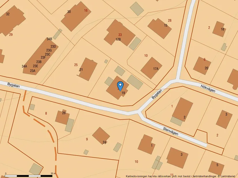 Villa, Bygatan 19, Klinten, Alingsås