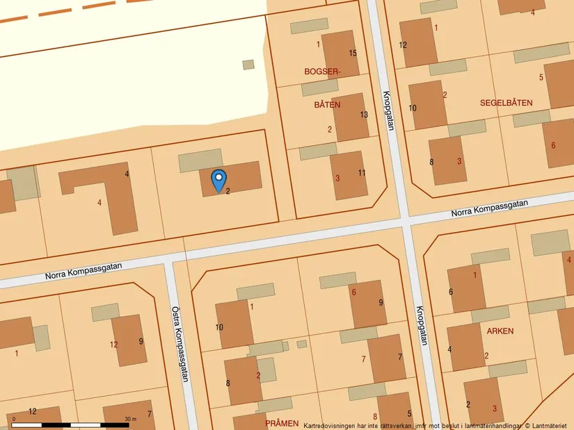 Villa, Norra Kompassgatan 2, Edvinshem, Ystad