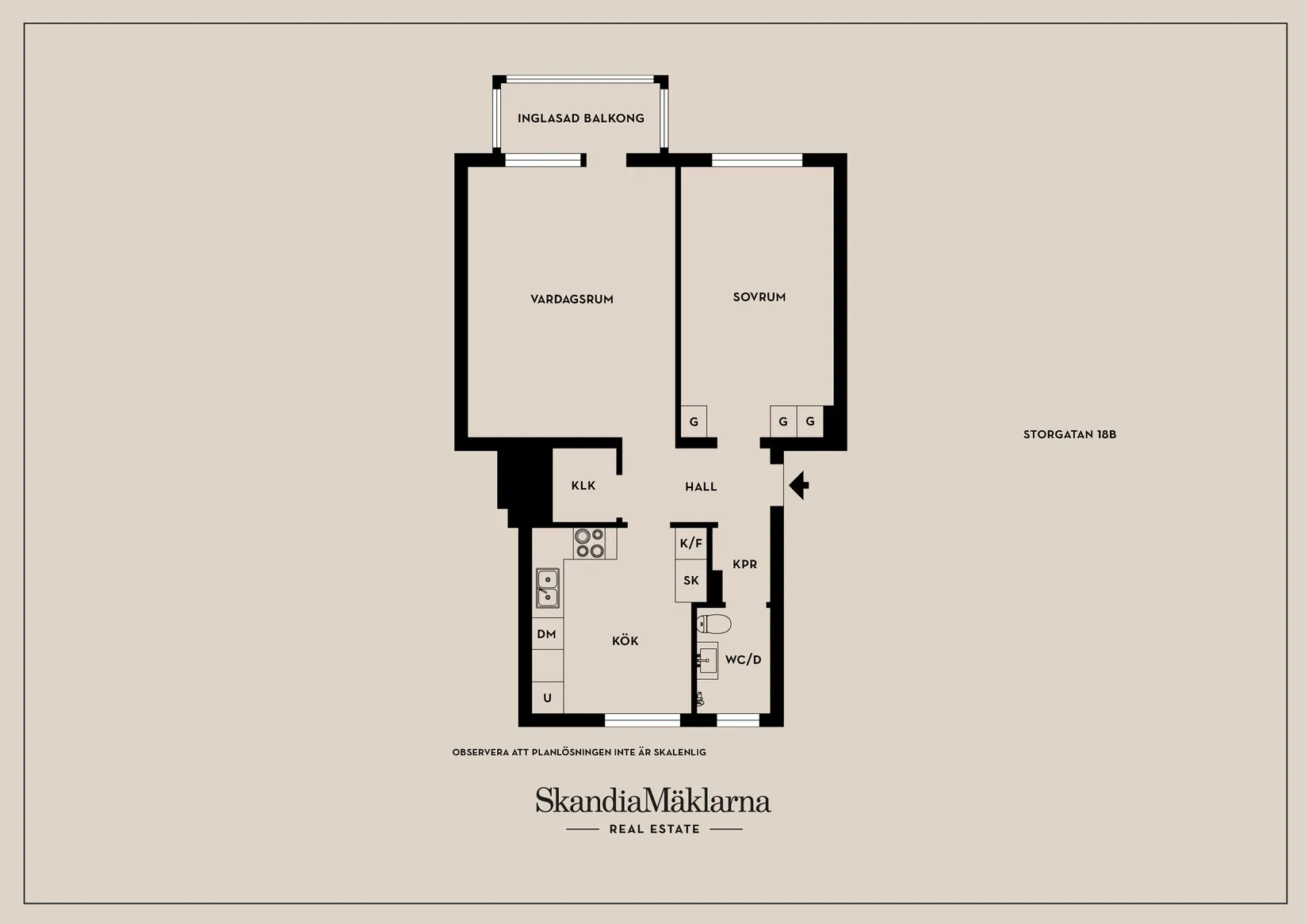 Bostadsrätt, Storgatan 18B, Storgatan, Motala