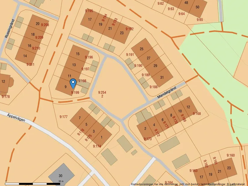 Radhus, Mandelgränd 9, Viksjö - Hummelmora, Järfälla