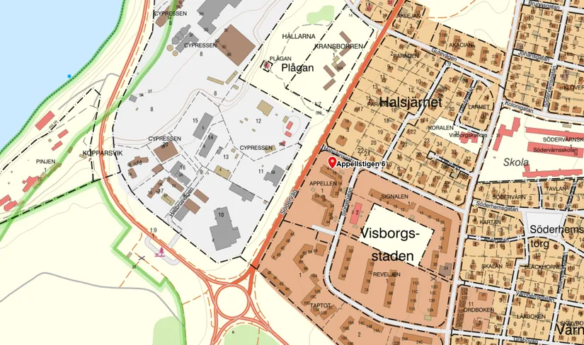 Bostadsrätt, Appellstigen 6, Visby -  Söder, Gotland