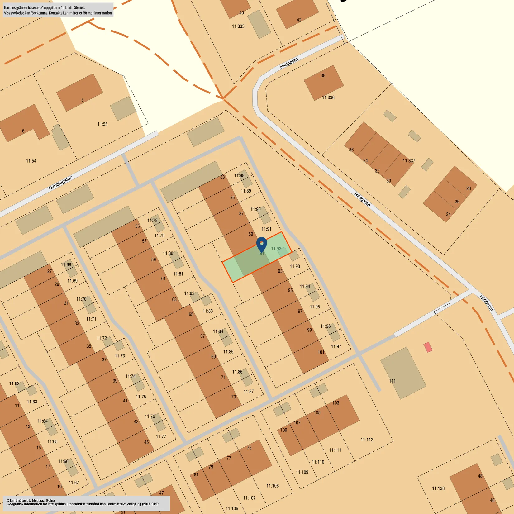 Radhus, Nybblegatan 91, Vikingstad, Linköping