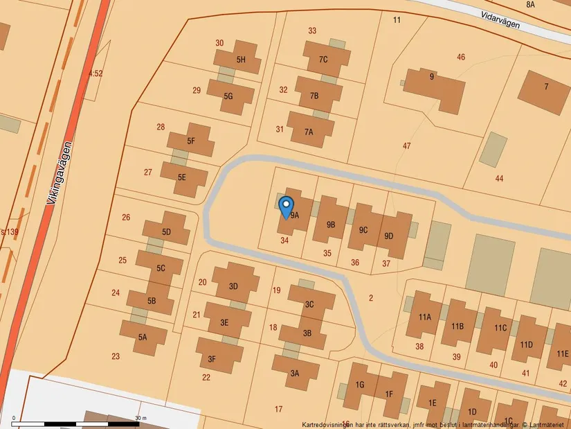Radhus, LEDUNGSVÄGEN 9A, Täby kyrkby, Täby