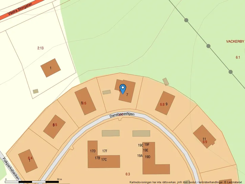 Villa, Dansbanestigen 7, Centralt, Gnesta