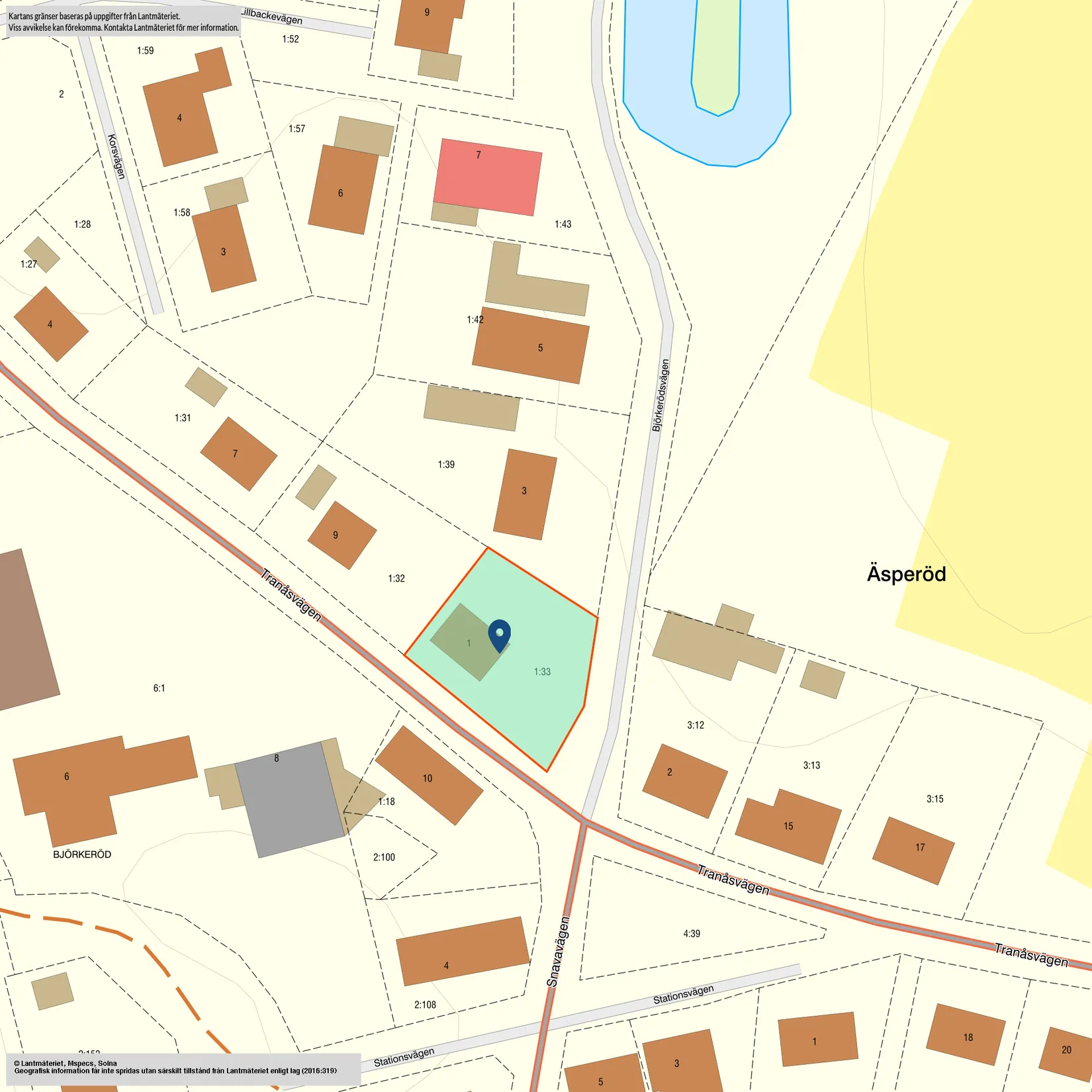 Villa, Björkerödsvägen 1, Äsperöd, Sjöbo