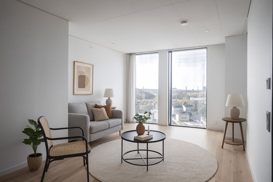 Bostadsrätt, Karlatornet (Lodjursstråket 1) vån 18, Sannegårdshamnen, Lindholmen, Göteborg, Göteborg