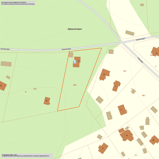 Fritidshus, Djupviksvägen 47, Abborrkroken, Värmdö