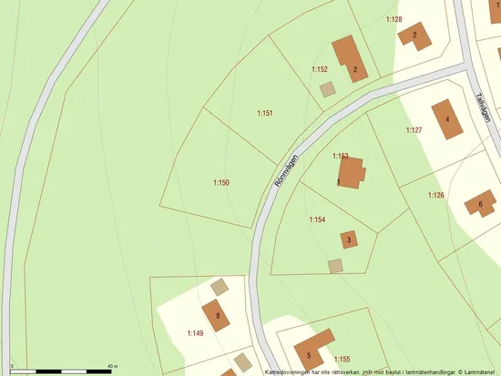 Tomt, Hole 1:150, Långberget, Torsby