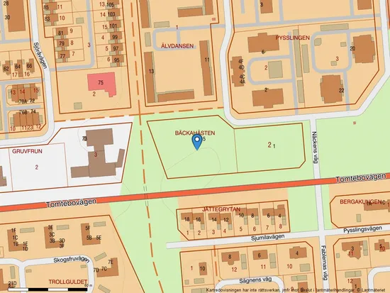 Tomt, Näckens väg 5, Umeå