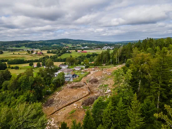 Tomt, Tomt i Hultängen, Bollebygd – bygg fritt i högt läge med utsikt och valmöjlighet, Bollebygd - Hultängen, Bollebygd
