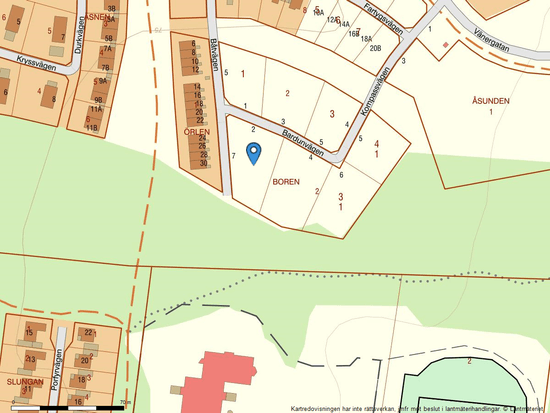 Tomt, Bardunvägen 2, Sjölyckan, Mariestad