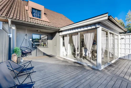 Villa, Radhus, Långbackavägen 102, Södra Bomhus, Gävle