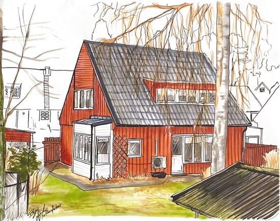 Radhus, Orrspelsvägen 35, Centrala Nykvarn, Nykvarn