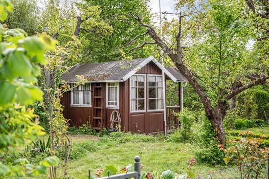 Fritidshus, Rådmansgatan 15 - kolonistuga (17&18) i koloniområdet S:t Månslyckan, Jutahusen, Lund