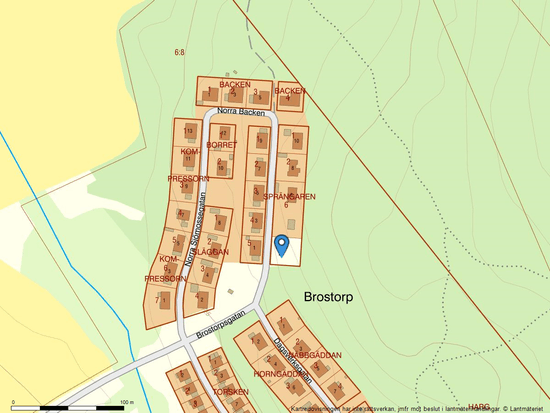 Tomt, Brostorpsgatan 2, Kisa, Kinda