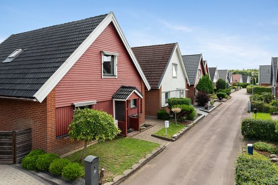 Villa, Radhus, Kornhills Norrgränd 30, Vallås, Halmstad