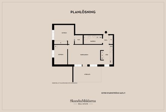 Bostadsrätt, Ester Kvarnströms gata 9, Norr, Eskilstuna