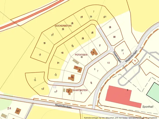 Tomt, Potatisvägen 22, Maglehill, Höör