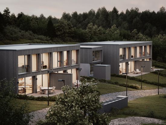 Radhus, Koordinatvägen 1-7 m.m, Högmora, Huddinge