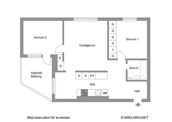 Bostadsrätt, Klippgatan 12c, Solna Centrum, Solna