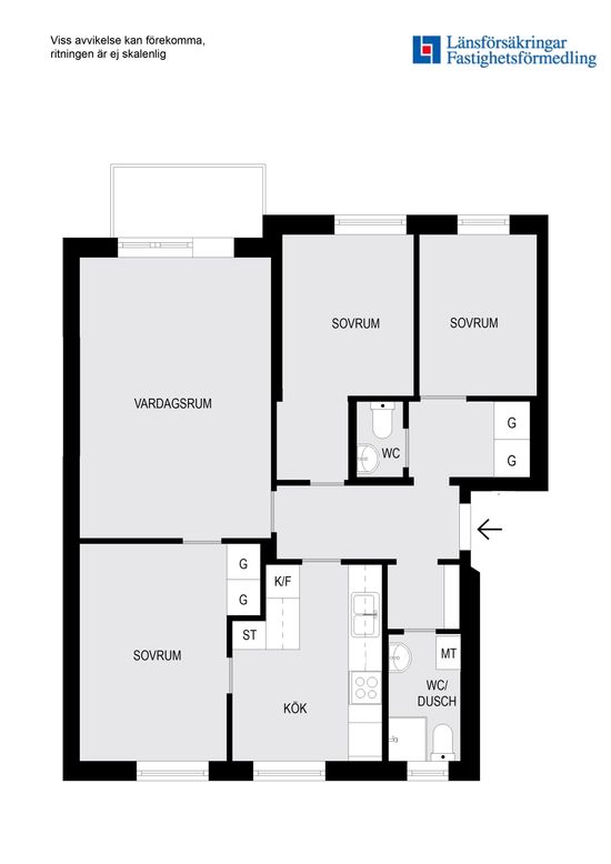 Bostadsrätt, Kallforsvägen 5, Bandhagen, Stockholm