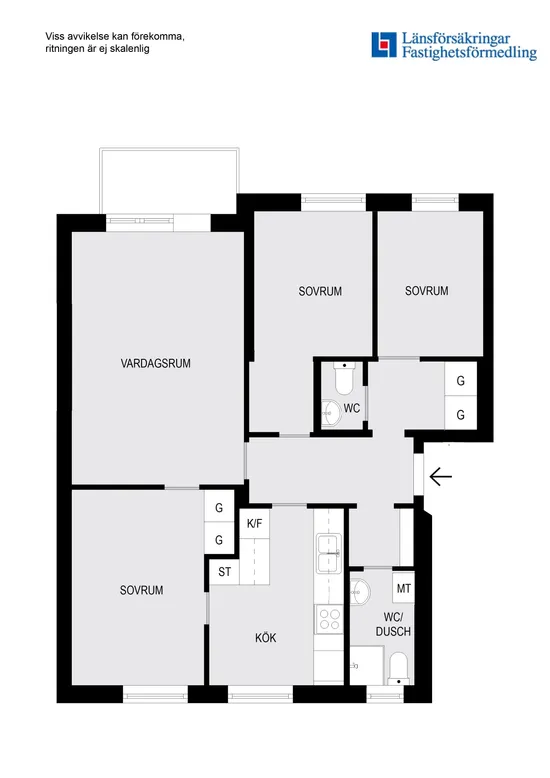 Bostadsrätt, Kallforsvägen 5, Bandhagen, Stockholm
