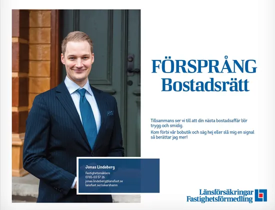 Bostadsrätt, Köpmangatan 33B, Centralt, Oskarshamn