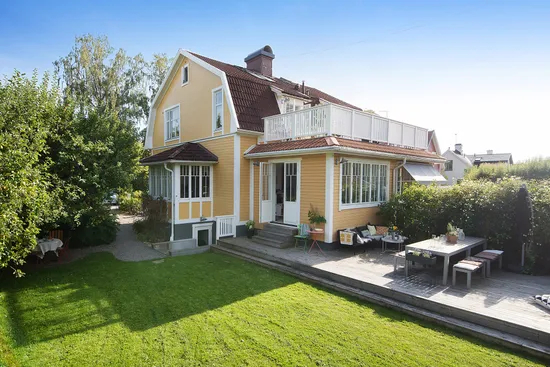 Radhus, Kyrklundsvägen 4, Gamla Enskede, Stockholm