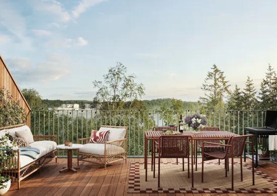 Bostadsrätt, Radhus, Takterrass med underbar utsikt!, Väsjön, Sollentuna